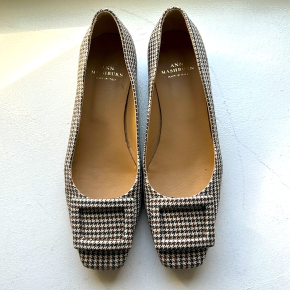 Ann Mashburn Houndstooth Buckle Pumps - Picture 6 of 6